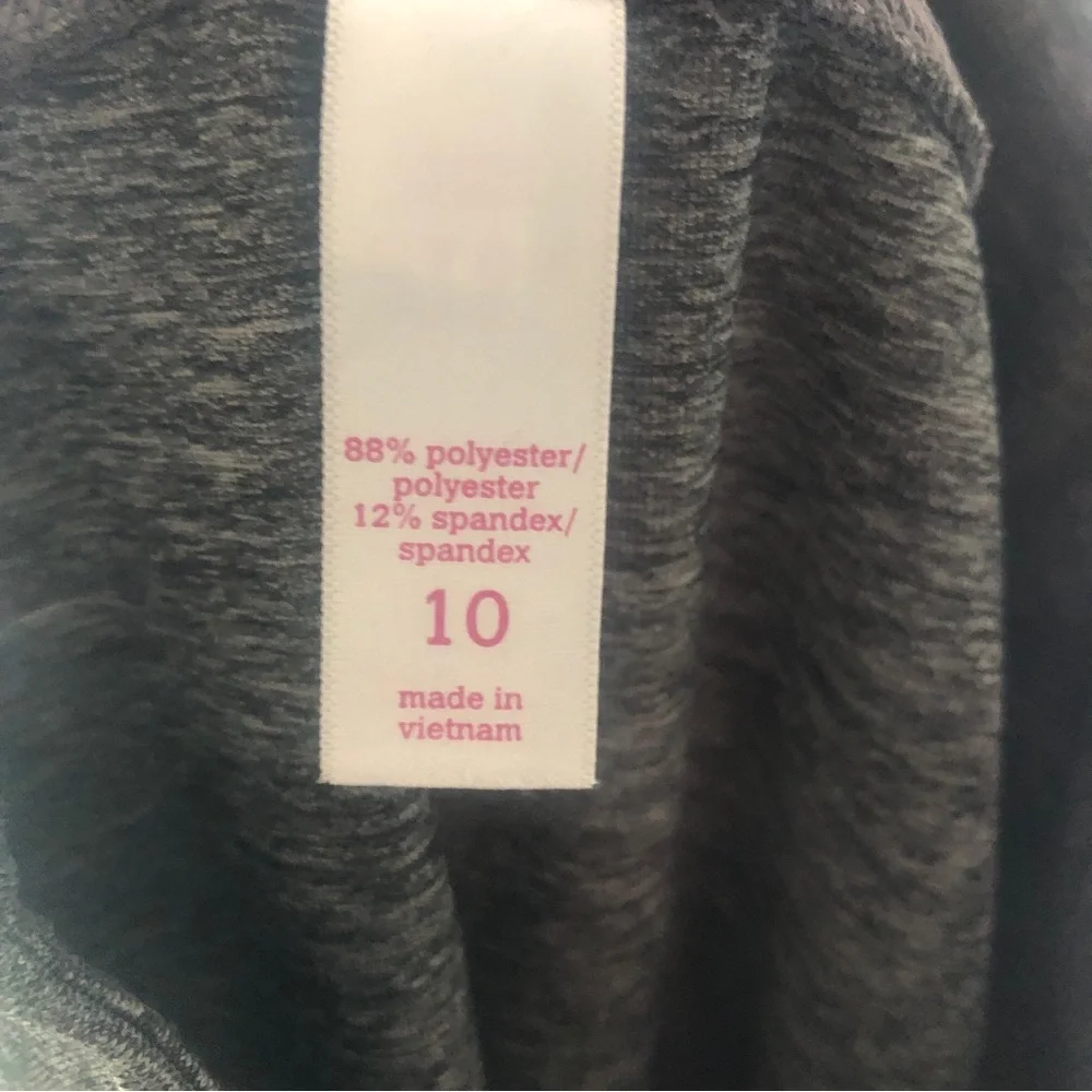 Justice Grey Heather Leggings Athletic Crop Length